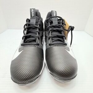 Nike Alpha Menace 4 Shark Black/White Football Cleats‎ Men's 9 FN0028‑001 NWOB